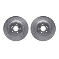 Dynamic Friction Co Rotors-Drilled and Slotted-SilverZinc Coated, 7002-21001 7002-21001